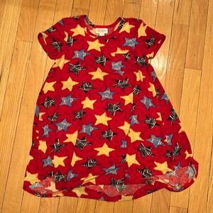 Lularoe toddler girls 4T Carly Americana sundress Fourth of July